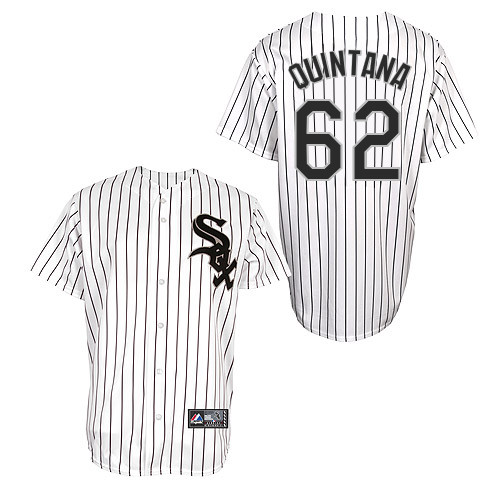 Jose Quintana #62 Youth Baseball Jersey-Chicago White Sox Authentic Home White Cool Base MLB Jersey